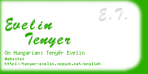 evelin tenyer business card