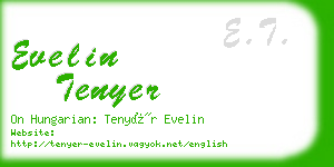 evelin tenyer business card